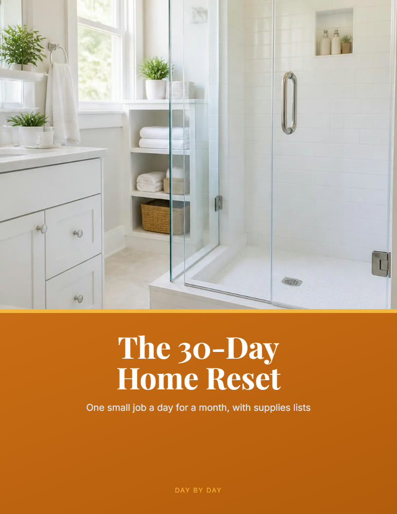 Cover of 30-day home reset plan